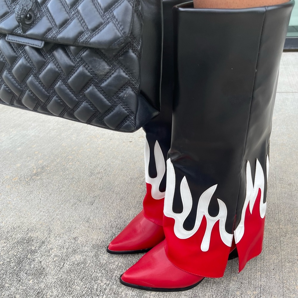 COPY - Flame Cape Robbin cowgirl boots (ONLY WORN ONCE)